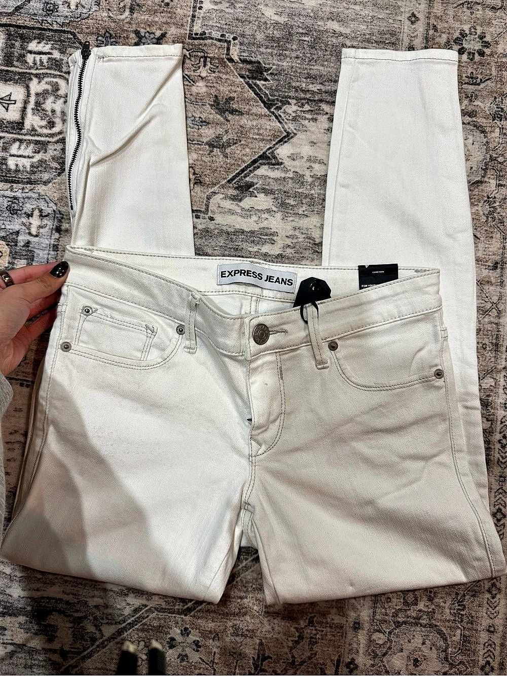 Vintage Express Stella Low Rise White Size 4